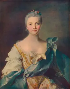 Portrait of a Young Woman' 18th century. Artist: Jean-Marc Nattier