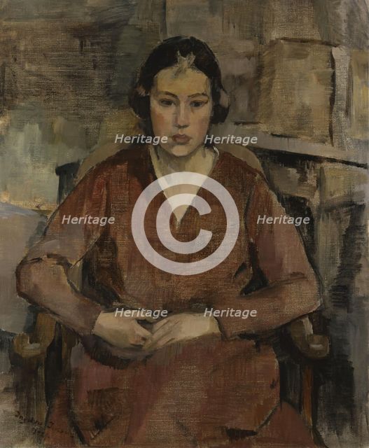 Portrait of a young Woman, 1921. Creator: Ingeborg Jensen.