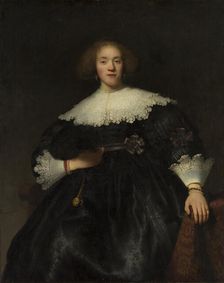 Portrait of a Young Woman with a Fan, 1633. Creator: Rembrandt Harmensz van Rijn
