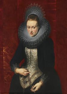 Portrait of a Young Woman with a Rosary, 1609. Creator: Peter Paul Rubens