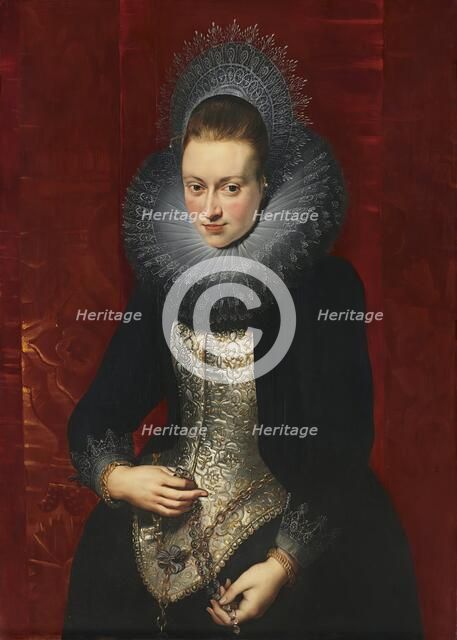 Portrait of a Young Woman with a Rosary, 1609. Creator: Peter Paul Rubens.
