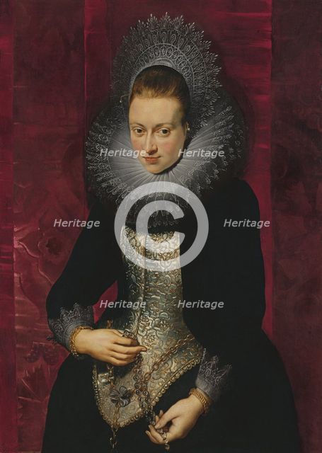 Portrait of a young Woman with a Rosary. Artist: Rubens, Pieter Paul (1577-1640)