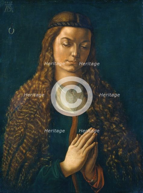 Portrait of a Young Woman with Her Hair Down, 1497. Creator: Albrecht Durer.