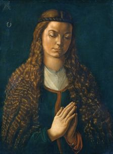 Portrait of a Young Woman with Her Hair Down, 1497. Creator: Albrecht Durer