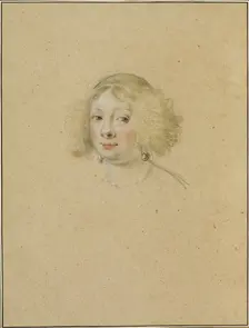 Portrait of a Young Woman with Pearl Earrings, 1632/35. Creator: Simon Vouet