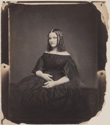 Portrait of a Young Woman with Ring Curls, c1856. Creator: Oliver H. Willard