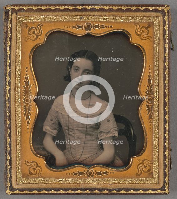 Portrait of a Young Woman, about 1855. Creator: Unknown.