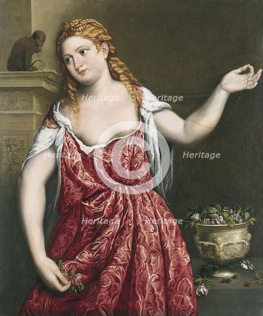 Portrait of a young Woman. Artist: Bordone, Paris (1500-1571)