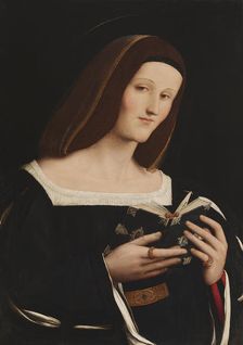 Portrait of a Young Woman as a Saint, c1510-1520. Creator: Amico Aspertini