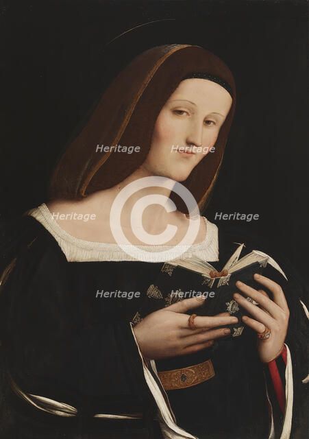 Portrait of a Young Woman as a Saint, c1510-1520. Creator: Amico Aspertini.