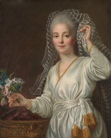Portrait of a Young Woman as a Vestal Virgin, 1767. Creator: Francois Hubert Drouais