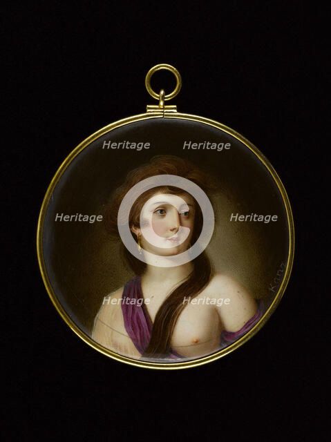 Portrait of a young woman, between 1790 and 1810. Creator: Christian Kanz.