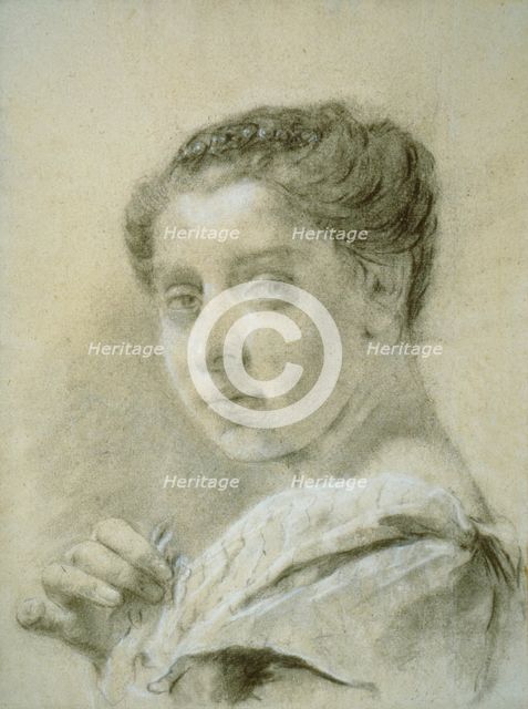 Portrait of a Young Woman, c. 1730. Creator: Giovanni Battista Piazzetta.