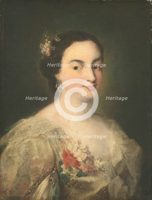 Portrait of a Young Woman, c. 1760. Creator: Alessandro Longhi.
