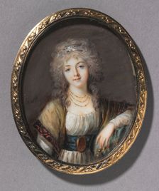 Portrait of a Young Woman, c. 1785. Creator: Charles Henard (French, c. 1757-aft 1814)