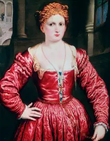 Portrait of a Young Woman c1550. Artist: Paris Bordone
