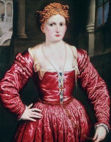 Portrait of a Young Woman c1550. Artist: Paris Bordone
