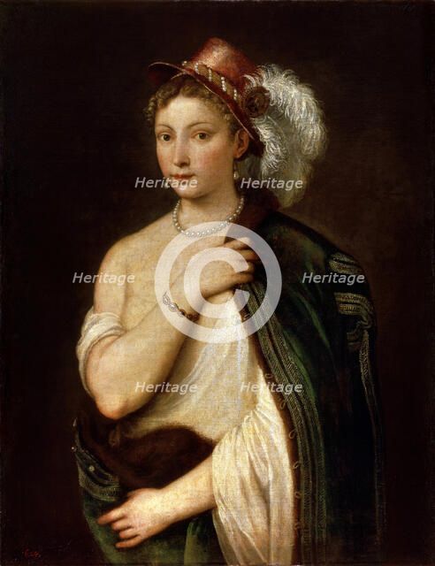 'Portrait of a Young Woman', c1536.  Artist: Titian
