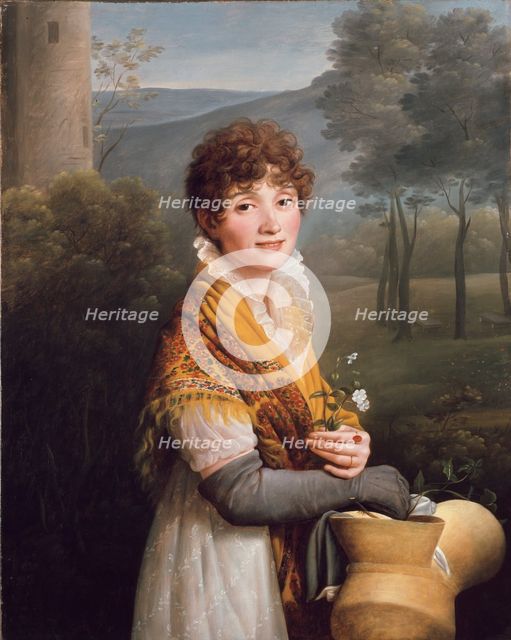 Portrait of a young Woman, c1807-1810. Artist: Gioacchino Giuseppe Serangeli.
