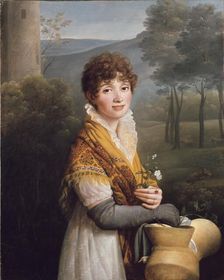 Portrait of a young Woman, c1807-1810. Artist: Gioacchino Giuseppe Serangeli