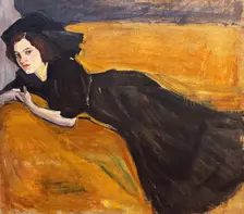 Portrait of a Young Woman, c1907. Creator: Rozanova, Olga Vladimirovna (1886-1918)
