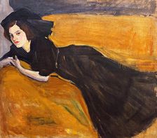 Portrait of a Young Woman, c1907. Creator: Rozanova, Olga Vladimirovna (1886-1918)