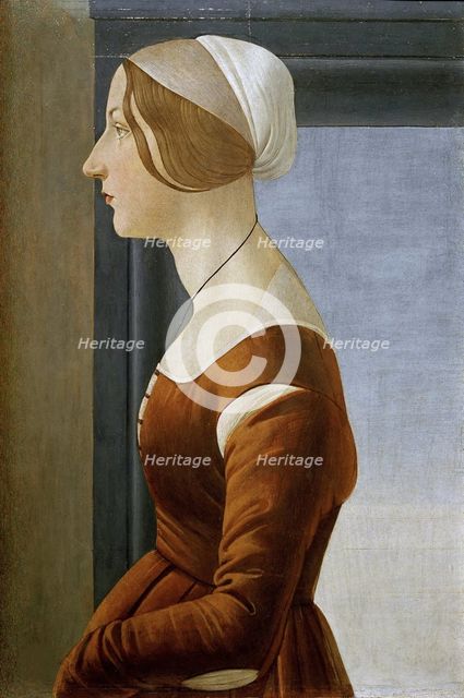 Portrait of a Young Woman, ca 1475. Creator: Botticelli, Sandro (1445-1510).