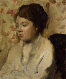Portrait of a Young Woman, ca. 1885. Creator: Edgar Degas