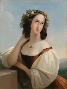 Portrait of a Young Woman. Creator: Berndt Godenhjelm