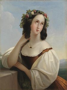 Portrait of a Young Woman. Creator: Berndt Godenhjelm