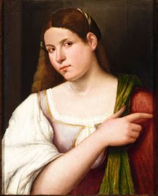 Portrait of a Young Woman . Creator: Cariani, Giovanni (ca. 1485-1547)