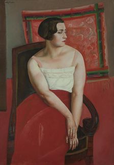 Portrait of a Young Woman. Creator: Grigoriev, Boris Dmitryevich (1886-1939)
