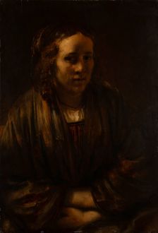 Portrait of a Young Woman ("Hendrickje Stoffels"), c1660-1679. Creator: Rembrandt Harmensz van Rijn or Rembrandt imitator?
