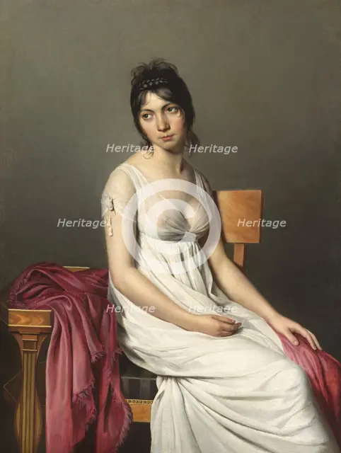 Portrait of a Young Woman in White, c. 1798. Creator: Anon.