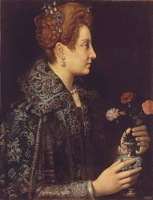 Portrait of a Young Woman in Profile, 1580. Creator: Sofonisba Anguissola
