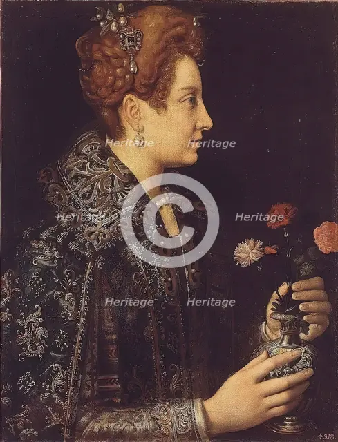 Portrait of a Young Woman in Profile, 1580. Creator: Sofonisba Anguissola.