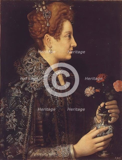 Portrait of a Young Woman in Profile, 1580. Creator: Sofonisba Anguissola.