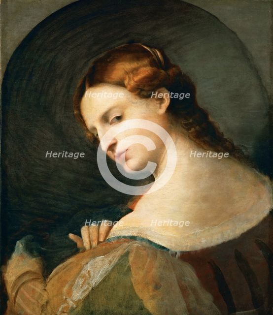 Portrait of a young woman in profile, c. 1520.