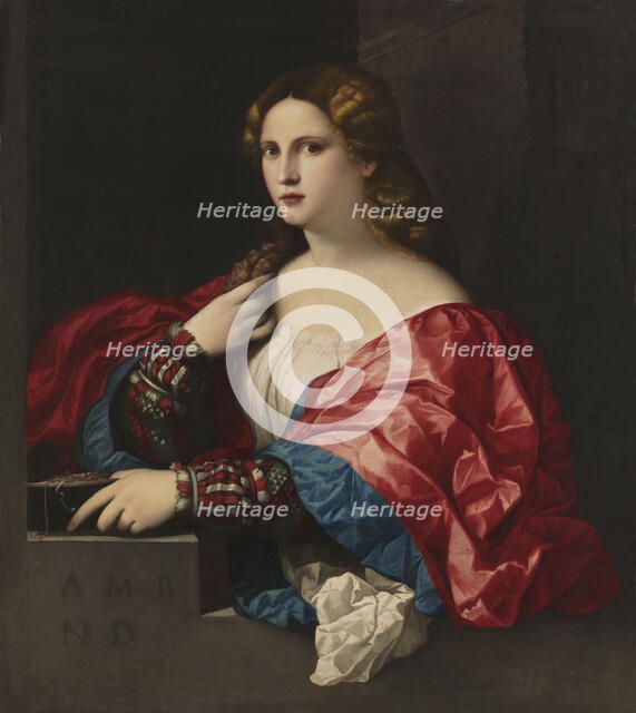 Portrait of a young woman (La Bella). Artist: Palma il Vecchio, Jacopo, the Elder (1480-1528)