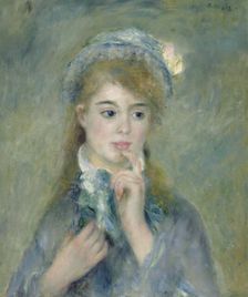 Portrait Of A Young Woman (L'Ingenue), c1874. Creator: Pierre-Auguste Renoir
