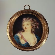 Portrait of a young woman looking up at the sky, c1800. Creator: Ecole Francaise