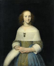 Portrait of a Young Woman (possibly Susanna Reael), 1656. Artist: Luttichuys, Isaack (1616-1673)