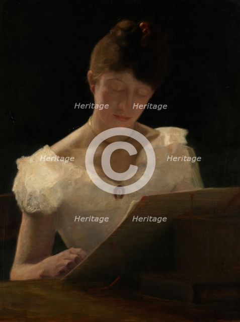 Portrait of a young Woman, probably 1899. Creator: Halfdan Egedius.