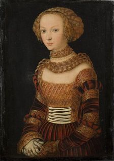 Portrait of a Young Woman. Princess Emily of Saxony?, 1492-1537. Creator: Lucas Cranach the Elder
