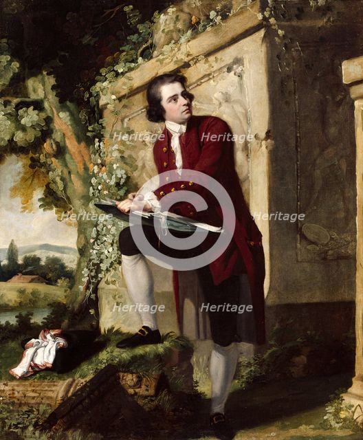 Portrait of a young artist, c1765. Creator: John Hamilton Mortimer.