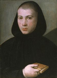 Portrait of a young Benedictine monk, First Half of 16th cen.. Creator: Caroto, Giovan Francesco (c. 1480-1555)