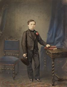 Portrait of a Young Boy, about 1860-1869. Creator: Alexandre Ken
