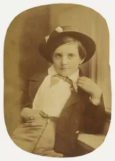 Portrait of a Young Boy, about 1860. Creator: Oscar Gustav Rejlander
