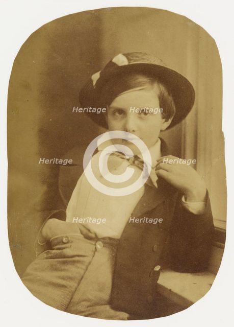 Portrait of a Young Boy, about 1860. Creator: Oscar Gustav Rejlander.