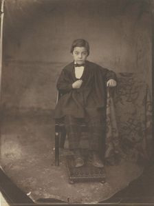Portrait of a Young Boy, c. 1848. Creator: Louis-Adolphe Humbert de Molard (French, 1800-1874)